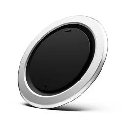 ohsnap! Snap Grip Luxe Magnetic Phone Grip - Ultra Thin, Fits Any Phone - Pure Silver