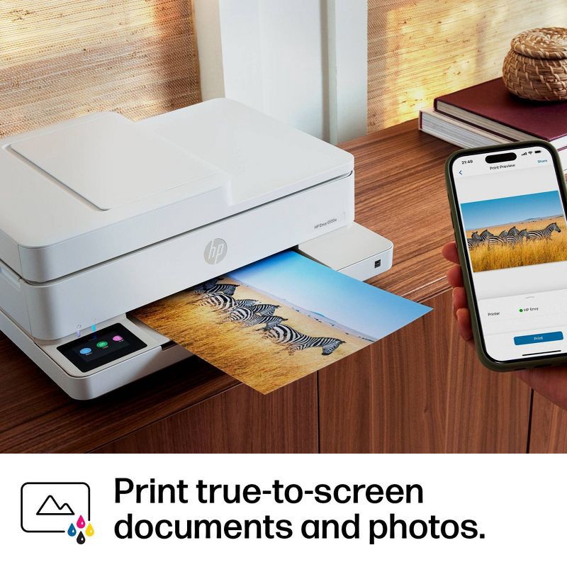 slide 15 of 20, HP Inc. HP Envy 6555e Wireless All-in-One Color Printer Scanner Copier with Instant Ink & HP+ (714N5A), 1 ct