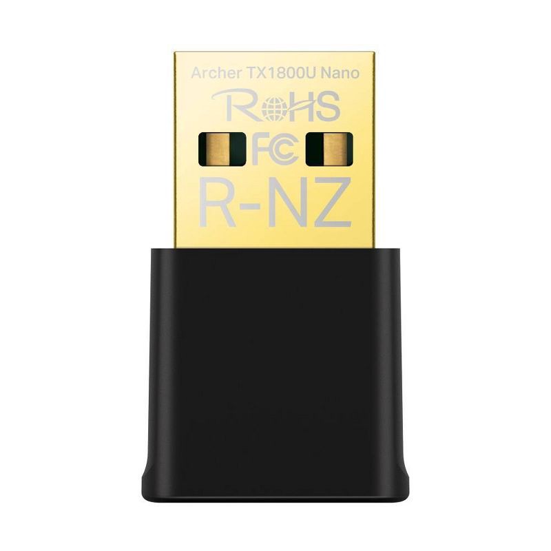 slide 2 of 3, TP-Link Archer TX1800U Nano Wi-Fi USB Adapter: Dual Band Wireless 6 Adapter, 1 ct