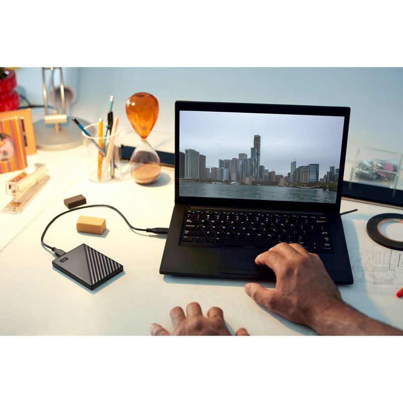 slide 5 of 6, Western Digital My Passport 6TB - Black: USB-Powered HDD, Password Protected, 1 ct