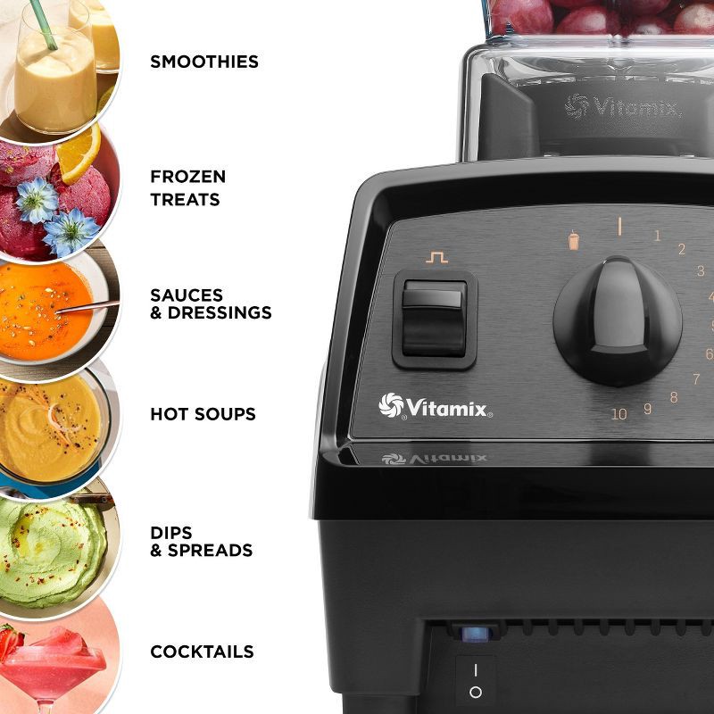 slide 5 of 14, Vitamix Propel 410 10-Speed Countertop Blender Black: 1400W, 48oz Capacity, Juices & Purees, Dishwasher-Safe Parts, 48 oz