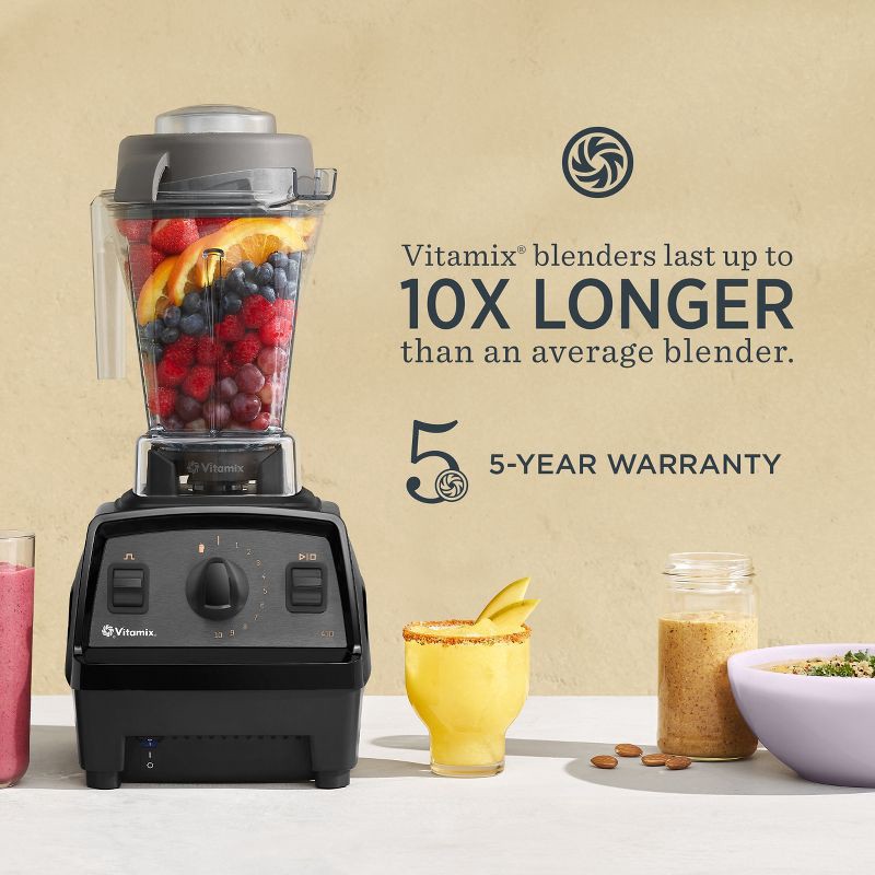 slide 6 of 14, Vitamix Propel 410 10-Speed Countertop Blender Black: 1400W, 48oz Capacity, Juices & Purees, Dishwasher-Safe Parts, 48 oz