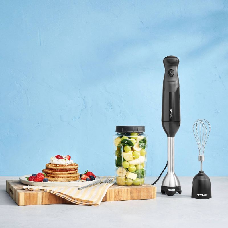 slide 2 of 13, Vitamix 2-Speed Hand Immersion Blender Bundle with Whisk and Jar Black: Stainless Steel, 350W, Hand Held, Food Processor, 1 ct