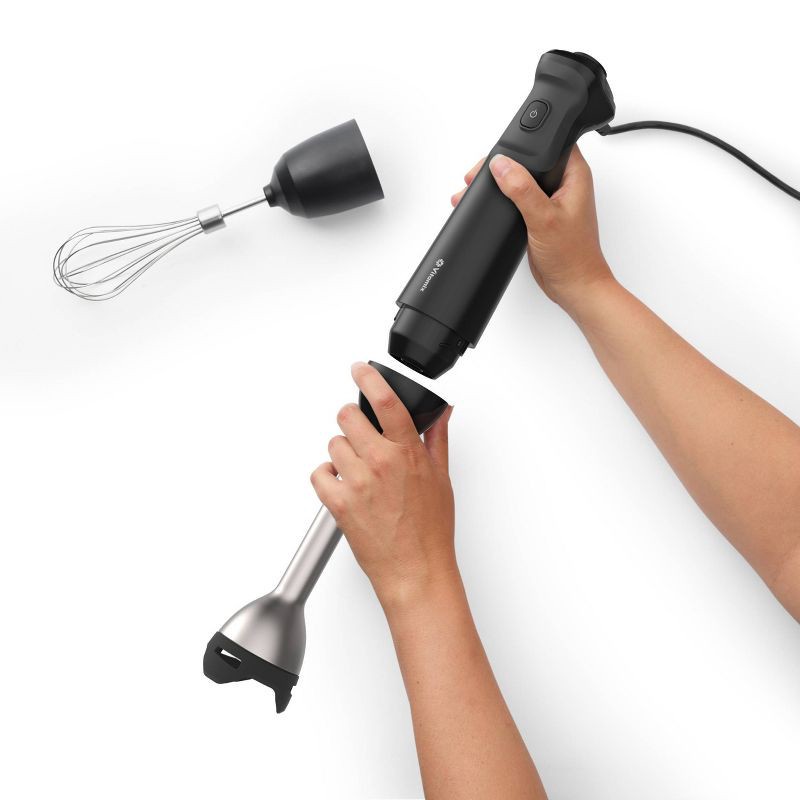 slide 13 of 13, Vitamix 2-Speed Hand Immersion Blender Bundle with Whisk and Jar Black: Stainless Steel, 350W, Hand Held, Food Processor, 1 ct