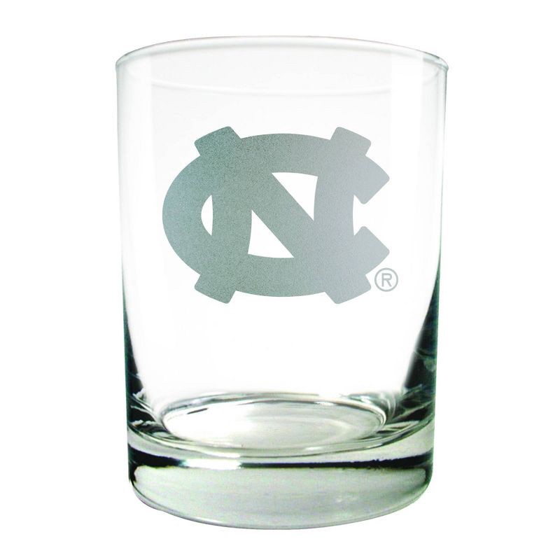 slide 2 of 3, NCAA North Carolina Tar Heels Rocks Glass Set - 2pc, 2 ct