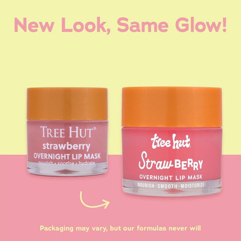 slide 2 of 7, Tree Hut Strawberry Overnight Lip Mask - 0.6oz, 0.6 oz