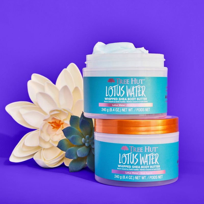 slide 6 of 10, Tree Hut Lotus Water Whipped Shea Body Butter - 8.4oz, 8.4 oz