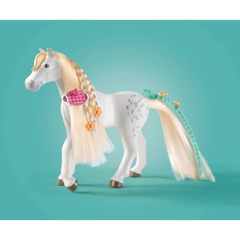 slide 6 of 9, PLAYMOBIL Washing Station with Isabella and Lioness: ABS Material, Fine Motor Skills, 86 Pieces Building Set, 86 ct