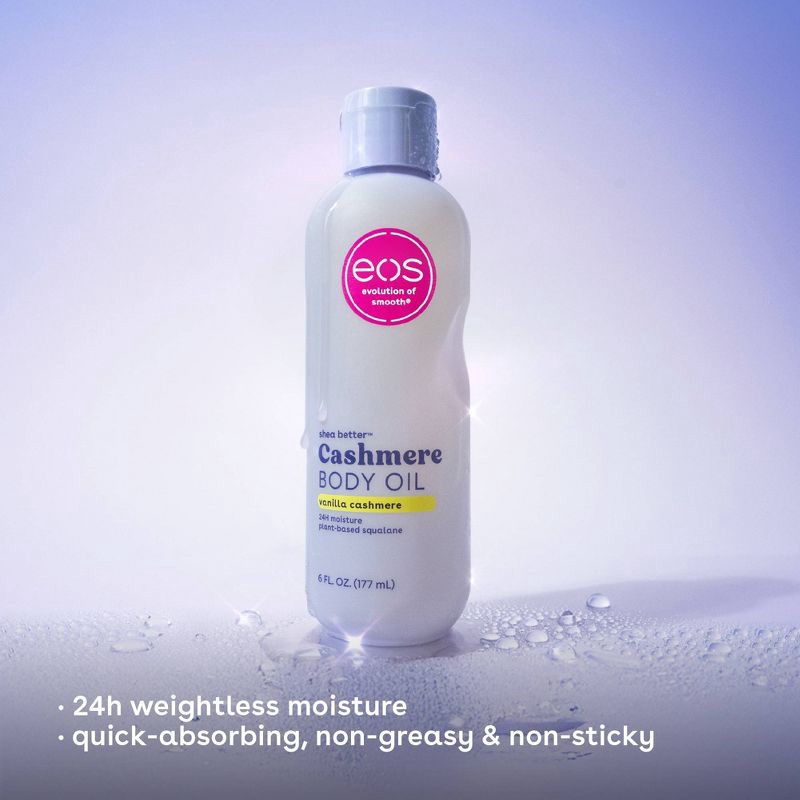 slide 4 of 8, eos Shea Better Cashmere Body Oil - Vanilla - 6 fl oz, 6 fl oz
