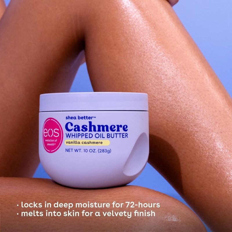 slide 5 of 8, eos Shea Better Cashmere Whipped Oil Butter - Vanilla - 10 fl oz, 10 fl oz