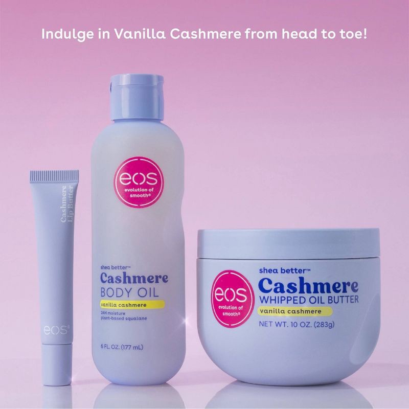 slide 8 of 8, eos Shea Better Cashmere Whipped Oil Butter - Vanilla - 10 fl oz, 10 fl oz