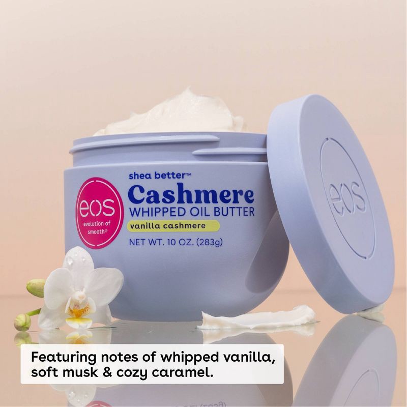 slide 3 of 8, eos Shea Better Cashmere Whipped Oil Butter - Vanilla - 10 fl oz, 10 fl oz