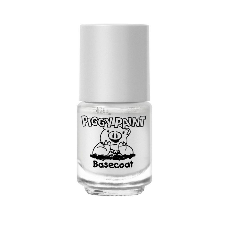 slide 7 of 12, Piggy Paint Non-Toxic Nail Polish Basecoat + Glitter Topcoat Set Kids' - 0.24 fl oz/2ct, 0.24 fl oz, 2 ct