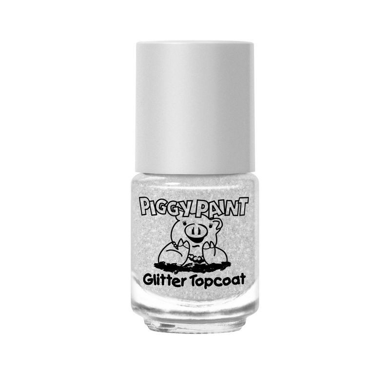 slide 8 of 12, Piggy Paint Non-Toxic Nail Polish Basecoat + Glitter Topcoat Set Kids' - 0.24 fl oz/2ct, 0.24 fl oz, 2 ct