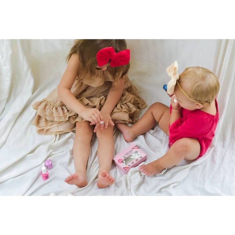 slide 10 of 12, Piggy Paint Non-Toxic Nail Polish Basecoat + Glitter Topcoat Set Kids' - 0.24 fl oz/2ct, 0.24 fl oz, 2 ct