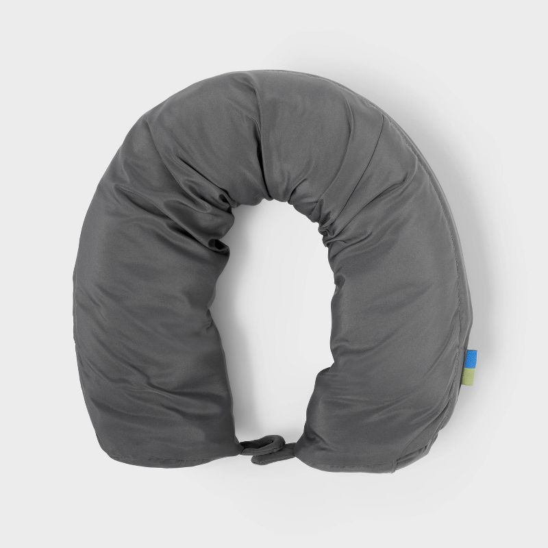 slide 1 of 4, Packing Cube with Neck Pillow - Open Story™ Gray: Travel Luggage Accessory, 1 ct