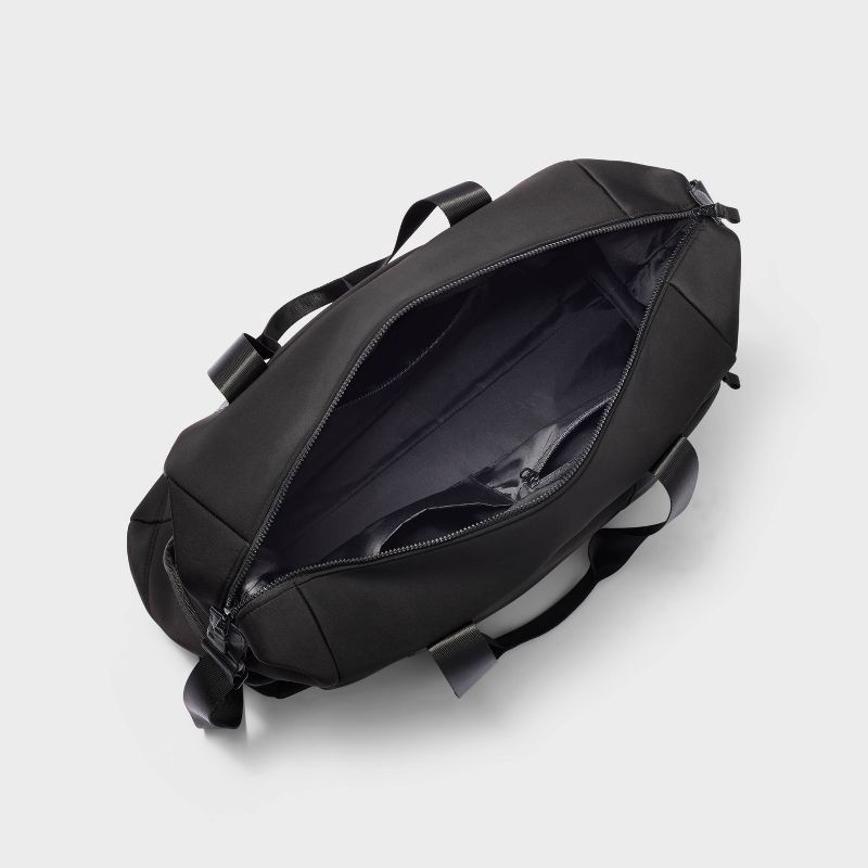 slide 4 of 5, Faux Neoprene Weekender Bag - All In Motion™ Black: Travel Carry On, 1 ct