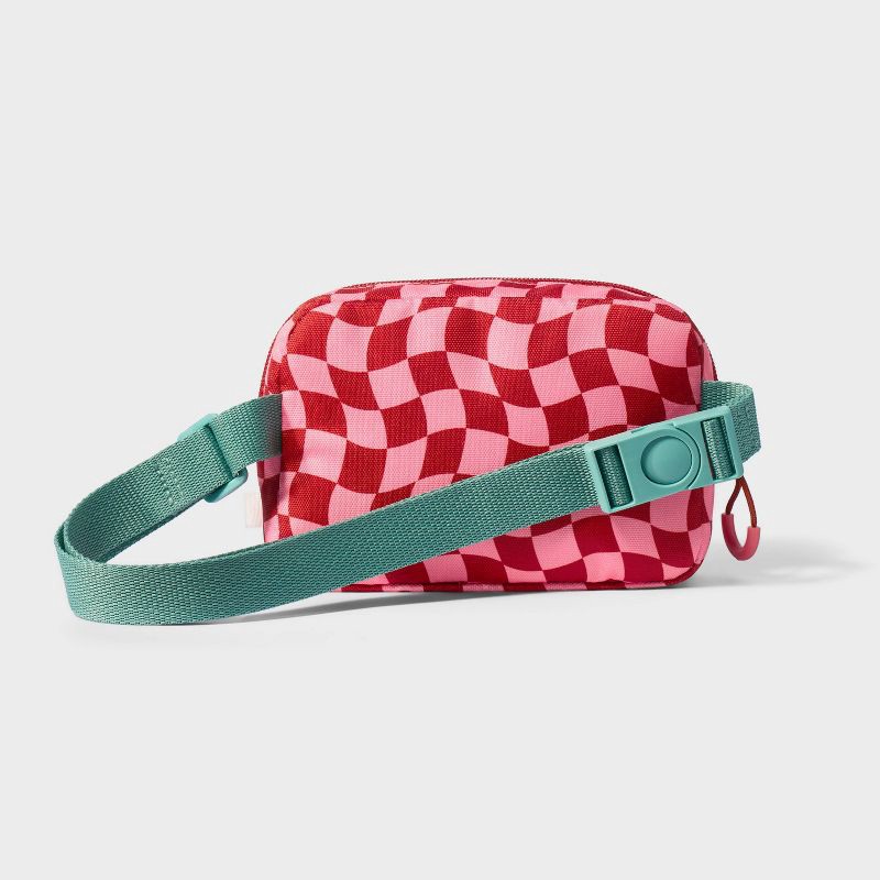 slide 3 of 3, Kids' Fanny Pack Checkered - Cat & Jack™ Pink, 1 ct