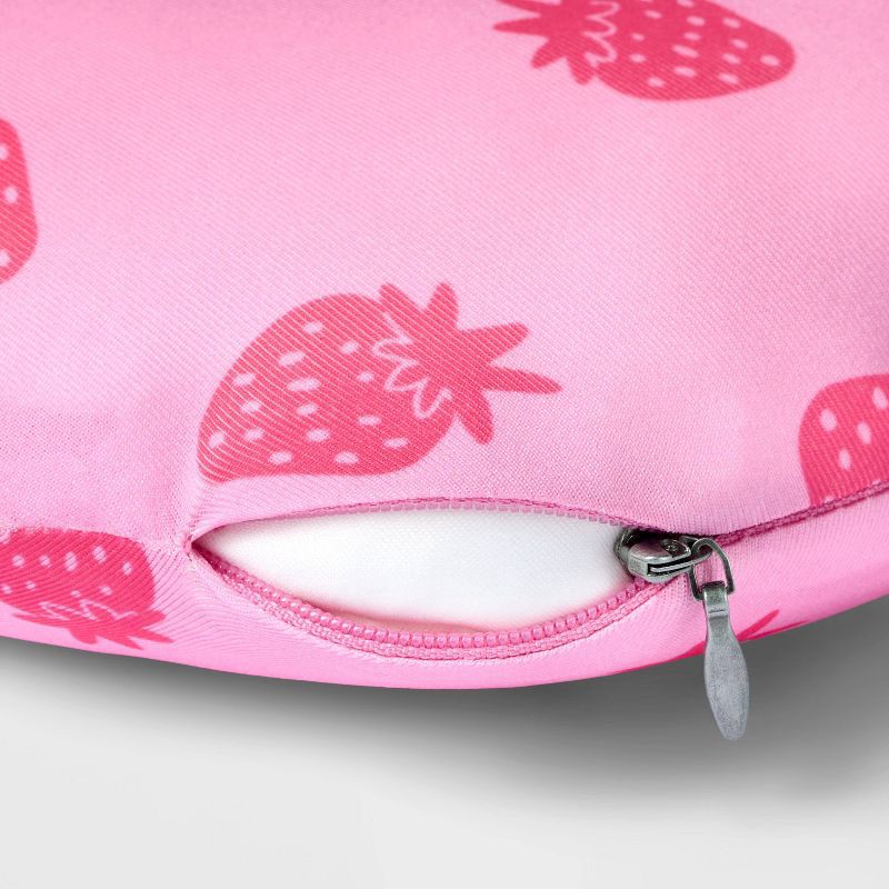 slide 3 of 3, Kids' Neck Pillow and Eye Mask Set Strawberry - Cat & Jack™️: Recycled Polyester, 1 ct
