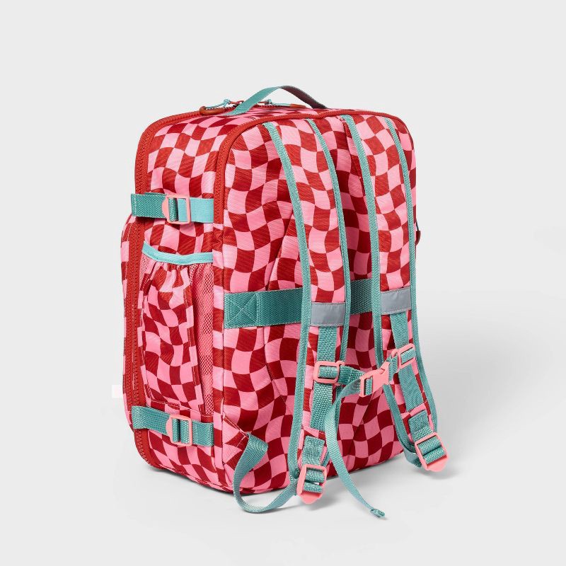 slide 3 of 3, Kids' 22L Travel Backpack Pink Checkered - Cat & Jack™: Check Style, Ages 5+, 22 liter