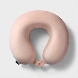 Memory Foam Travel Neck Pillow - Open Story™ Pink: U-Shape Support Pillow