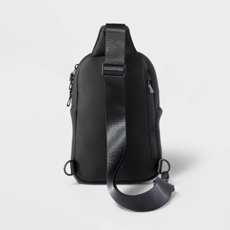slide 2 of 4, Water Bottle Crossbody Bag - All In Motion™ Black: Recycled Polyester, Knit, 1 ct
