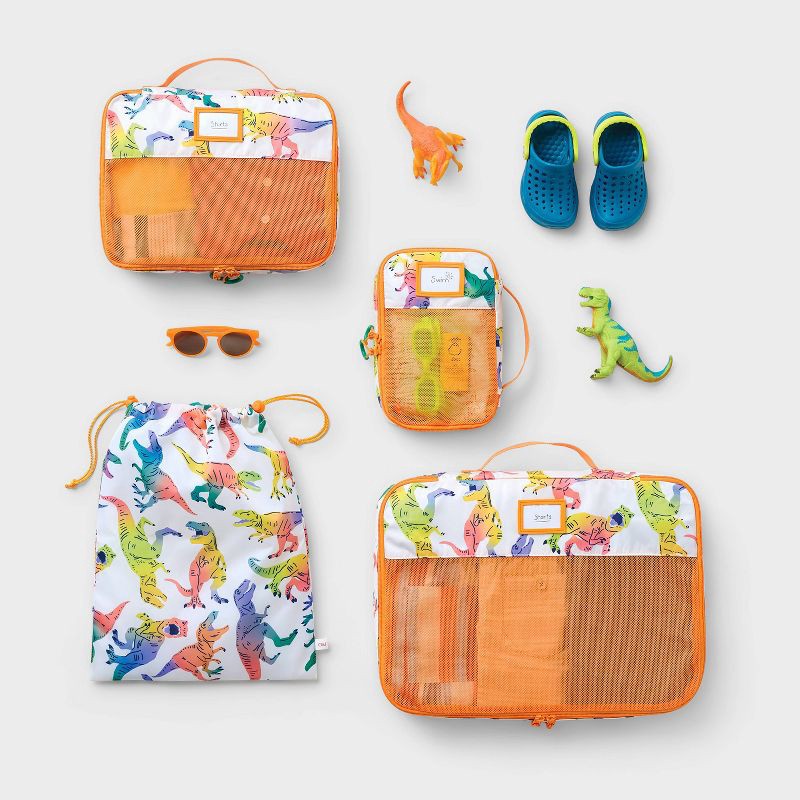 slide 2 of 3, Kids' 4pc Packing Cube Set Dino - Cat & Jack™️, 4 ct