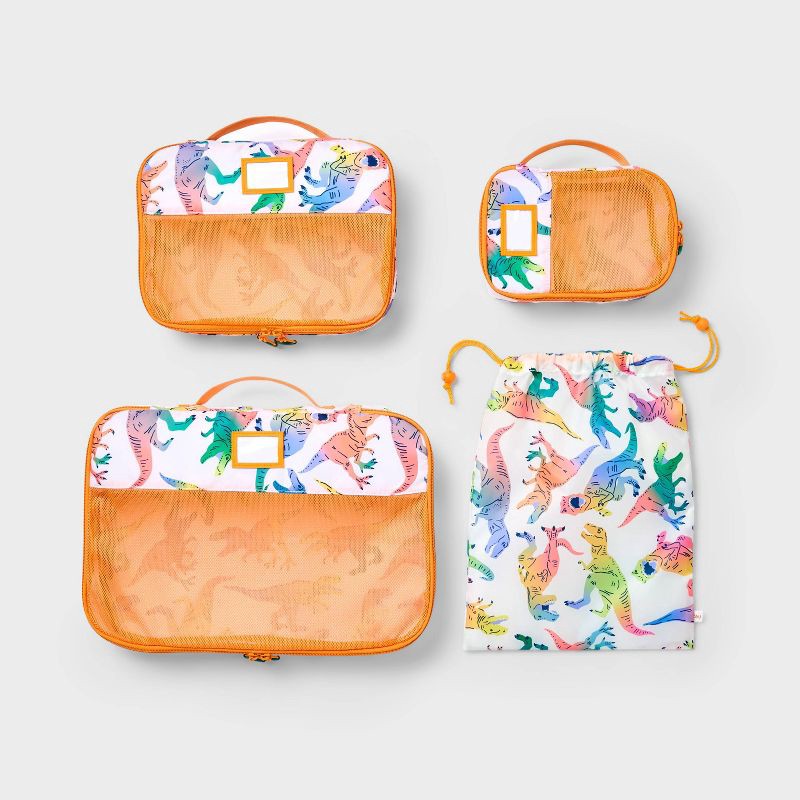 slide 1 of 3, Kids' 4pc Packing Cube Set Dino - Cat & Jack™️, 4 ct