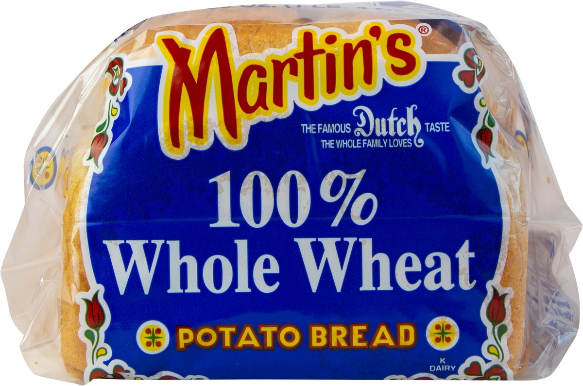 slide 2 of 9, Martin's 100% Whole Wheat Potato Bread, 20 oz