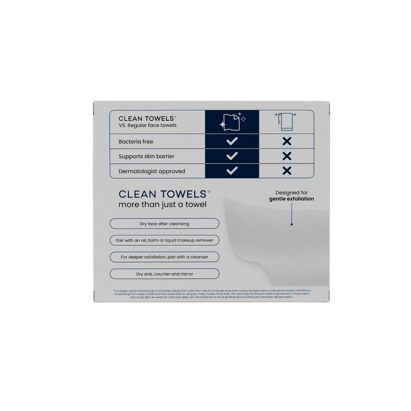slide 2 of 11, Clean Skin Club Travel Disposable Face Towel for Improved Skin - XL - 10ct, 10 ct