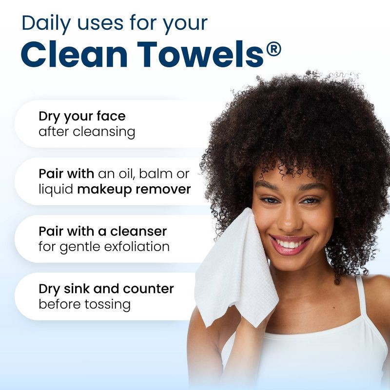 slide 10 of 11, Clean Skin Club Travel Disposable Face Towel for Improved Skin - XL - 10ct, 10 ct