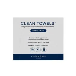 Clean Skin Club Travel Disposable Face Towel for Improved Skin - XL - 10ct