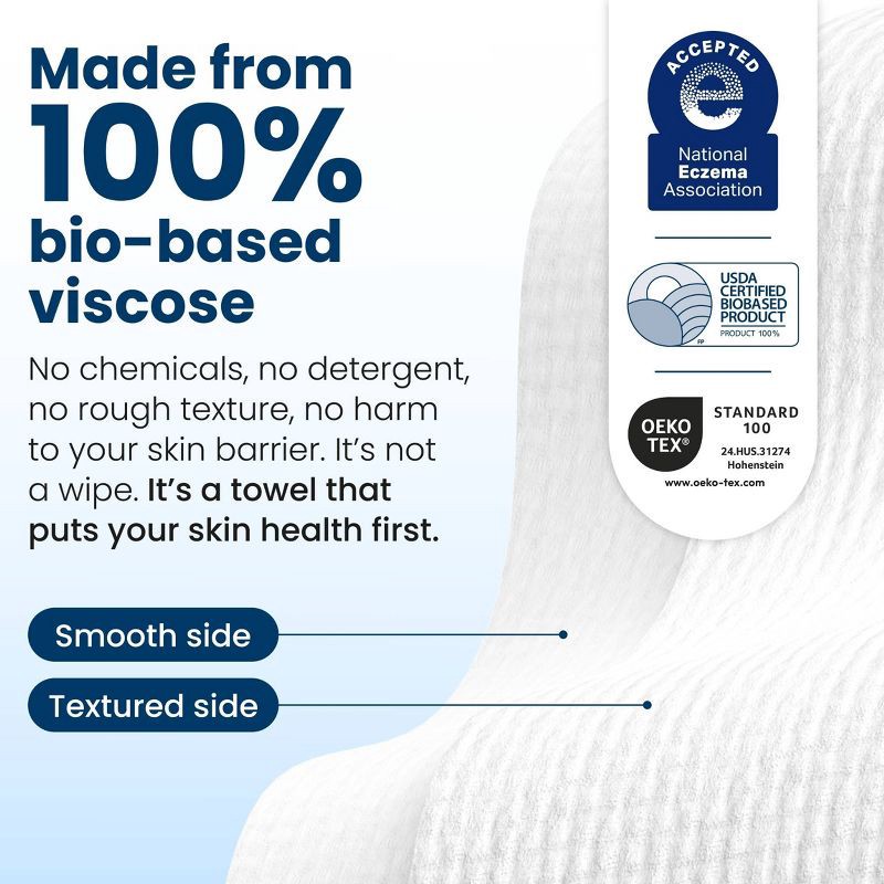 slide 8 of 12, Clean Skin Club Disposable Face Towel for Improved Skin - XL - 50ct, 50 ct