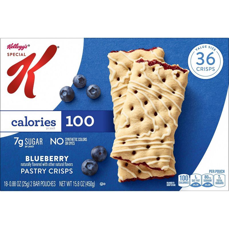 slide 2 of 6, Special K Bars Blueberry Snack Bars Crisps - 15.84oz/36ct, 36 ct