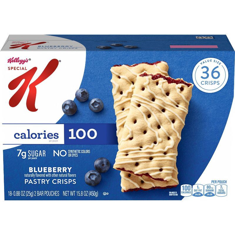 slide 1 of 6, Special K Bars Blueberry Snack Bars Crisps - 15.84oz/36ct, 36 ct