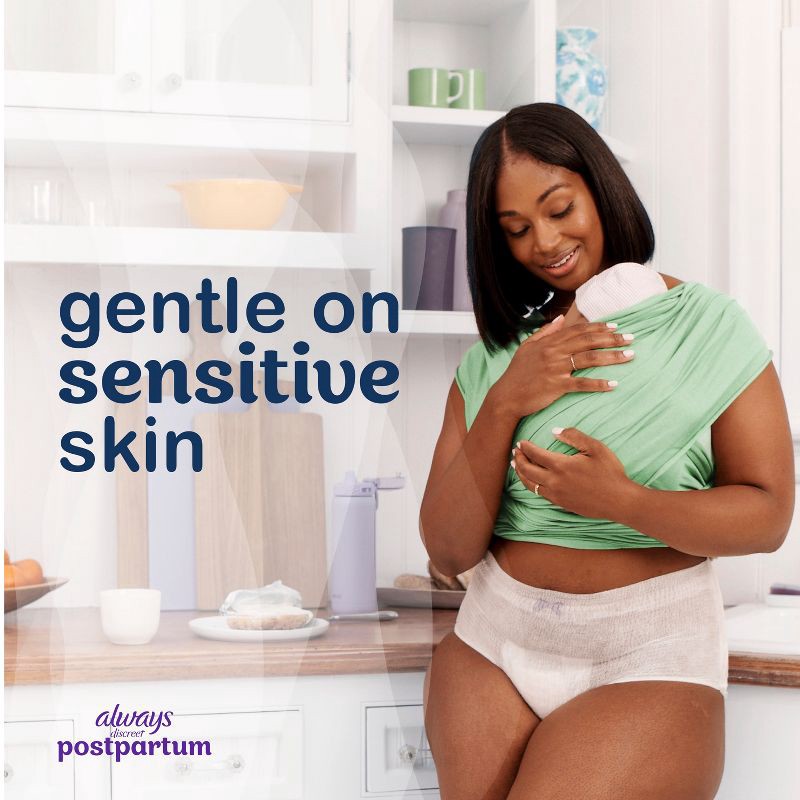 slide 9 of 11, Always Discreet Incontinence Underwear Pads - Maximum - XL - 14ct, 14 ct