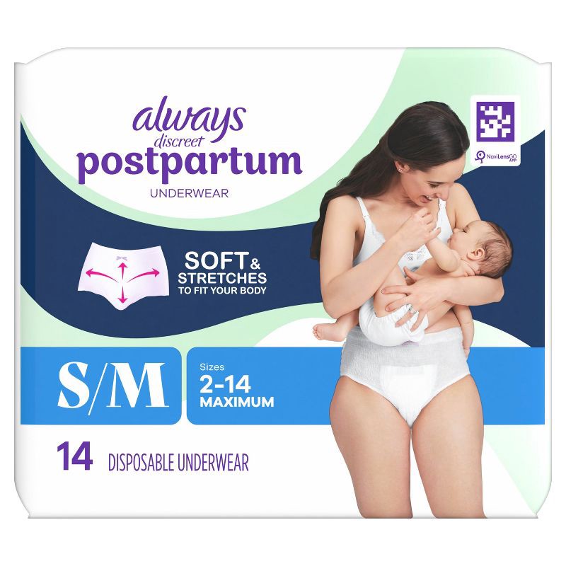 slide 2 of 11, Always Discreet Incontinence Underwear - Maximum - S/M - 14ct, 14 ct