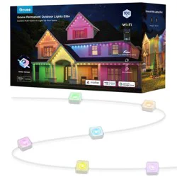 Govee 100ft RGBICW White Permanent Outdoor Lights Elite: LED String Lights, 72 Counts