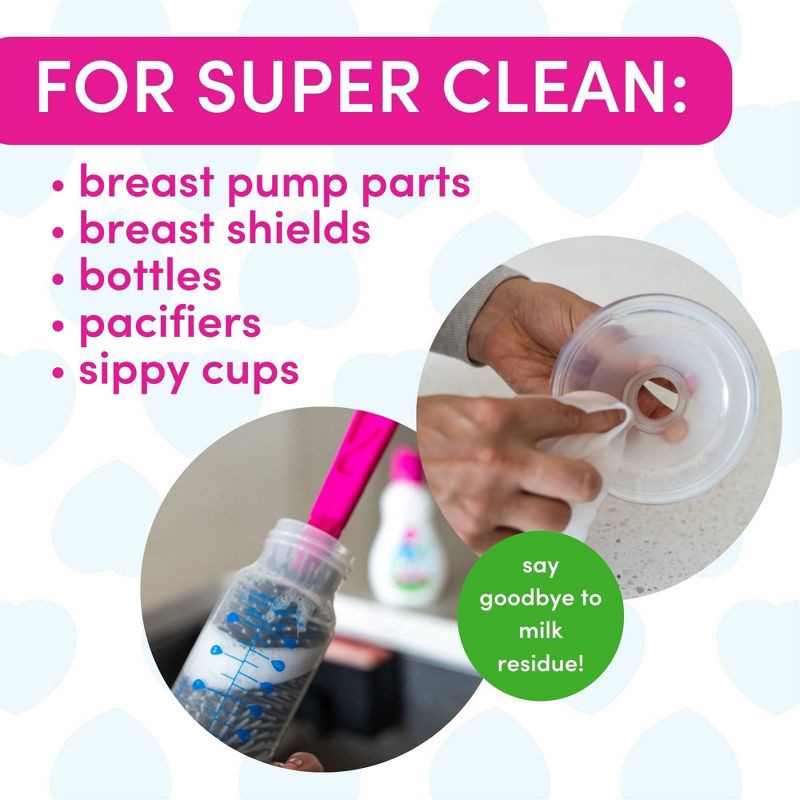 slide 3 of 8, Dapple On the Go Breast Pump & Baby Bottle Cleaning Kit, 1 ct