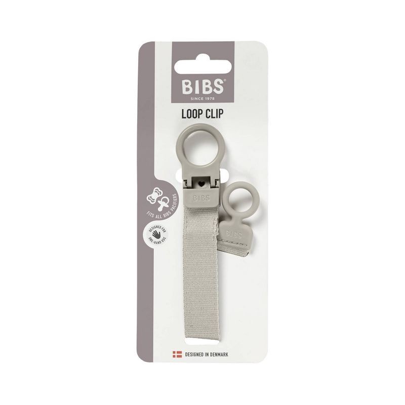 slide 4 of 8, Bibs Loop Universal Pacifier Clip 0-24m - Sand, 1 ct