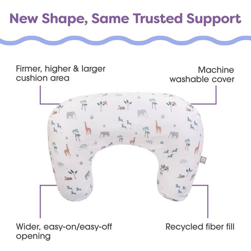 slide 4 of 10, Boppy Nursing Pillow - Sand Safari Animals, 1 ct
