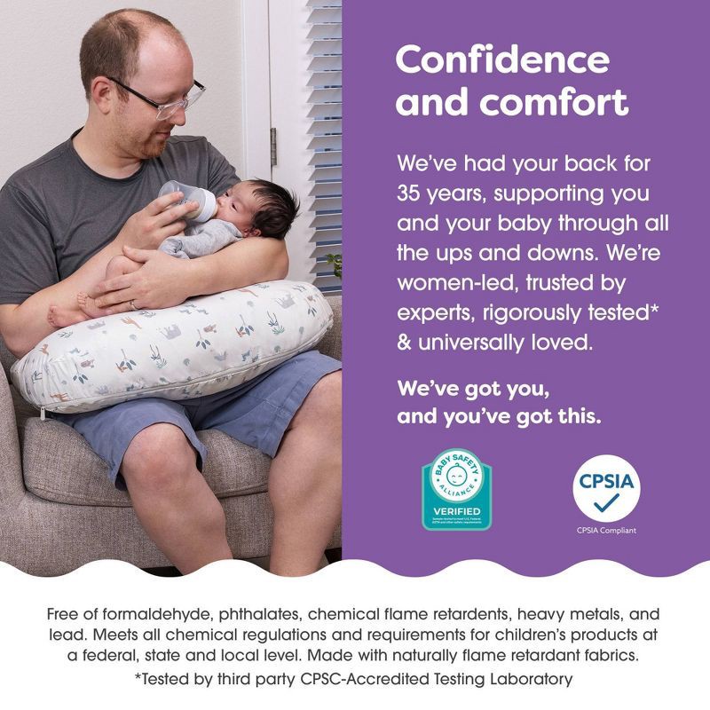 slide 8 of 10, Boppy Nursing Pillow - Sand Safari Animals, 1 ct