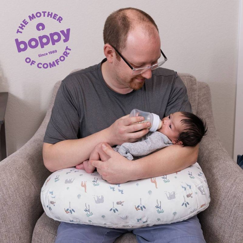 slide 9 of 11, Boppy Nursing Pillow - Sand Safari Animals, 1 ct