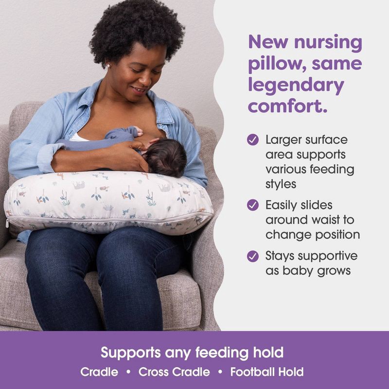 slide 10 of 10, Boppy Nursing Pillow - Sand Safari Animals, 1 ct