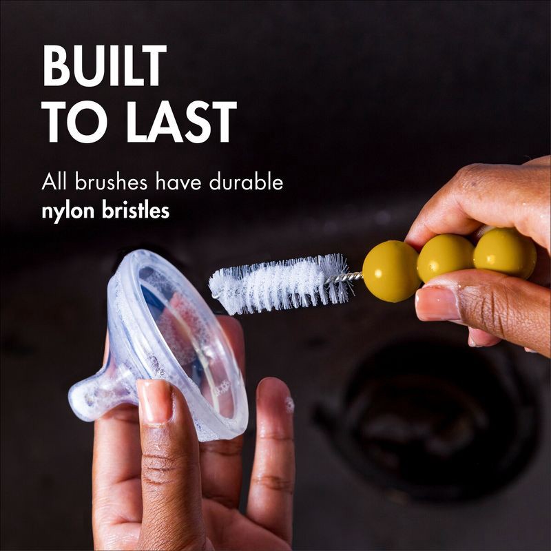 slide 5 of 8, Boon Mod Baby Bottle Cleaning Brush Set with Storage Vase - 4pk, 4 ct