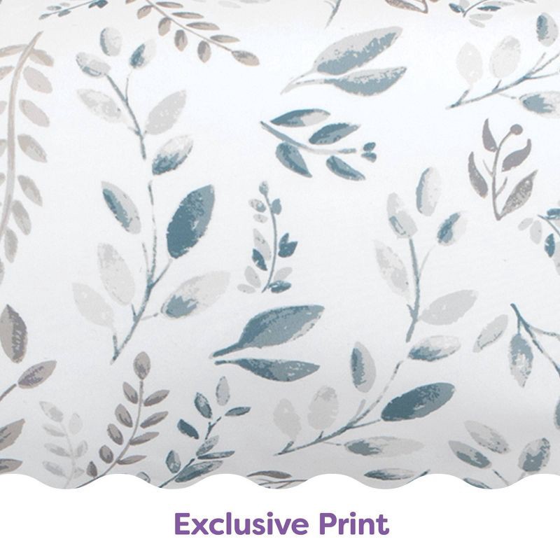slide 6 of 10, Boppy Nursing Pillow - Gray Beige Leaves, 1 ct