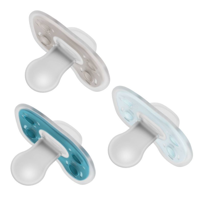 slide 10 of 15, Dr. Brown's Advantage One-Piece Lightweight Silicone Pacifier Stage Two, with one Glow-in-the-Dark Pacifier - 3pk, 3 ct