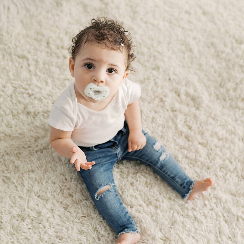 slide 17 of 18, Dr. Brown's Advantage One-Piece Lightweight Silicone Pacifier Stage One, with one Glow-in-the-Dark Pacifier - 3pk, 3 ct