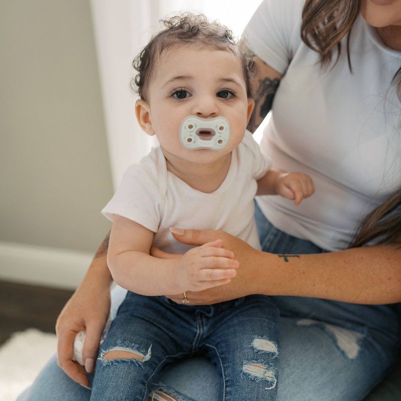 slide 18 of 18, Dr. Brown's Advantage One-Piece Lightweight Silicone Pacifier Stage One, with one Glow-in-the-Dark Pacifier - 3pk, 3 ct