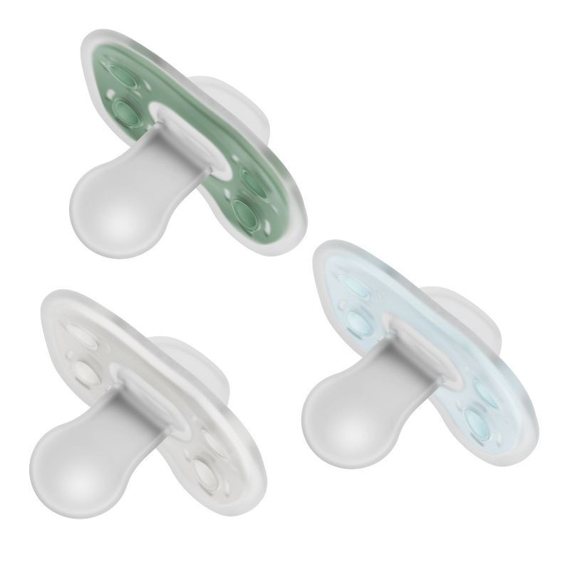 slide 10 of 18, Dr. Brown's Advantage One-Piece Lightweight Silicone Pacifier Stage One, with one Glow-in-the-Dark Pacifier - 3pk, 3 ct